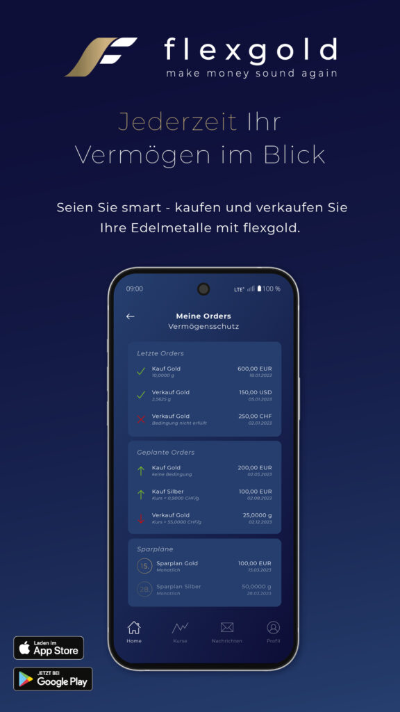 flexgold Vorteil – 100 % Berater-Rabatt beim Kauf von Gold und Silber