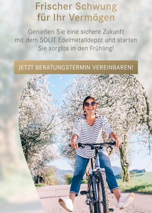 SOLIT Edelmetalldepot für Ihr Vermögen SOLIT Edelmetalldepot - frischer Wind für Ihr Vermögen.
